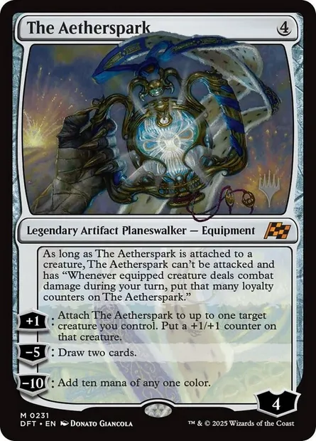The Aetherspark, Magic card PDFT 231p — Aetherdrift Promos set