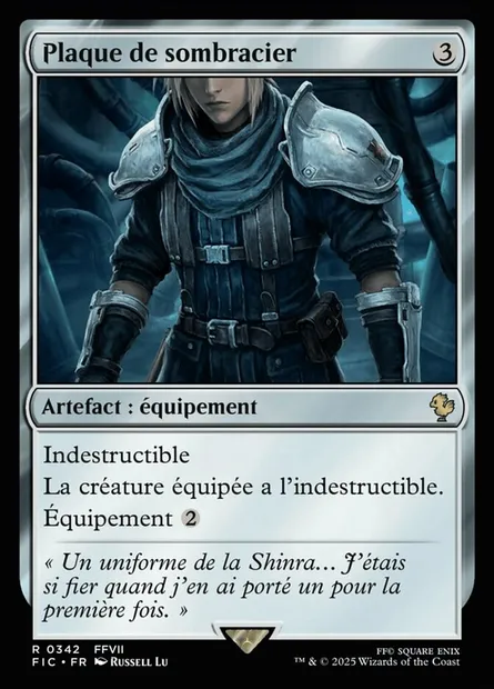 Plaque de sombracier, carte Magic FIC 342 — extension Final Fantasy Commander