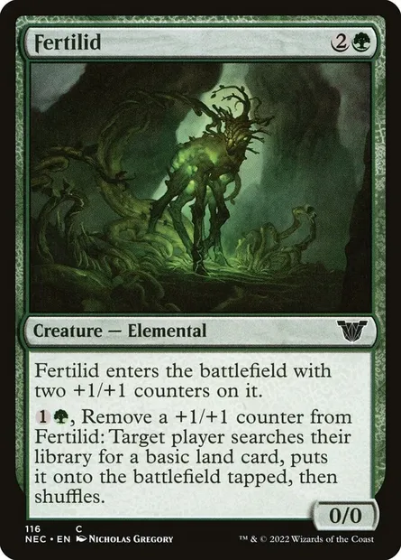 Fertilid, Magic card NEC 116 — Neon Dynasty Commander set
