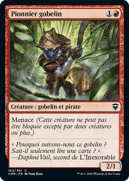 Pionnier gobelin, carte Magic CMR 182 — extension Commander Legends