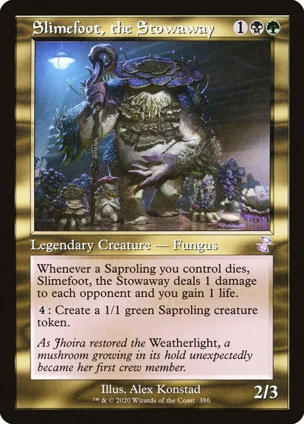Slimefoot, the Stowaway, Magic card TSR 386 — Time Spiral Remastered set