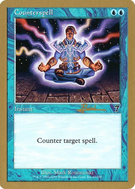 Contresort, carte Magic WC01 ar67 — extension World Championship Decks 2001