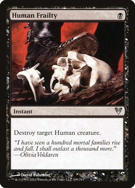 Human Frailty, Magic card AVR 109 — Avacyn Restored set