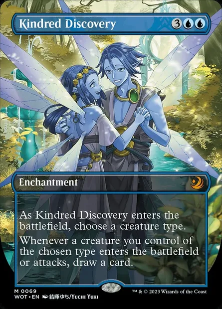 Kindred Discovery, Magic card WOT 69 — Wilds of Eldraine: Enchanting Tales set