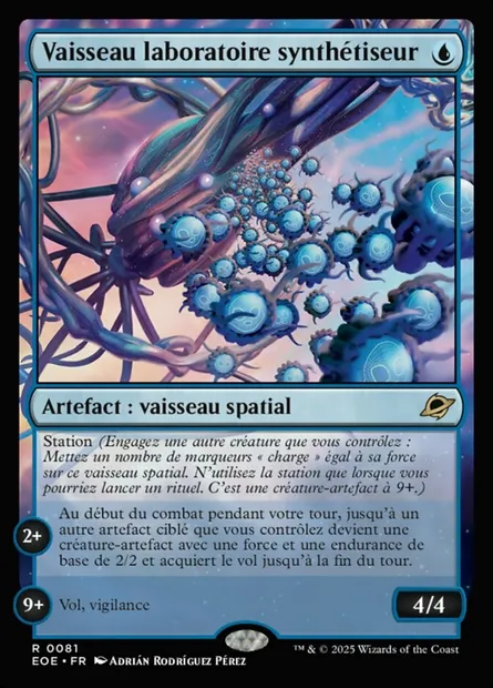Vaisseau laboratoire synthétiseur, carte Magic EOE 81 — extension Edge of Eternities