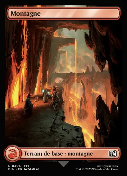 Montagne, carte Magic FIN 305 — extension Final Fantasy