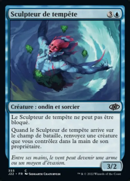 Sculpteur de tempête, carte Magic J22 355 — extension Jumpstart 2022