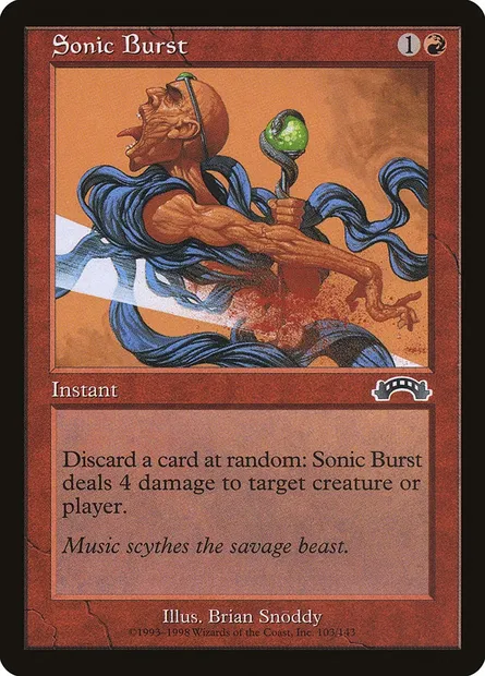 Sonic Burst, Magic card EXO 103 — Exodus set
