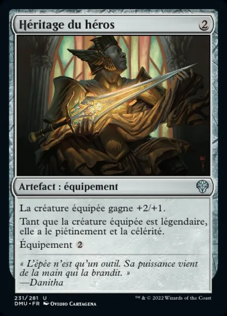 Héritage du héros, carte Magic DMU 231 — extension Dominaria Uni