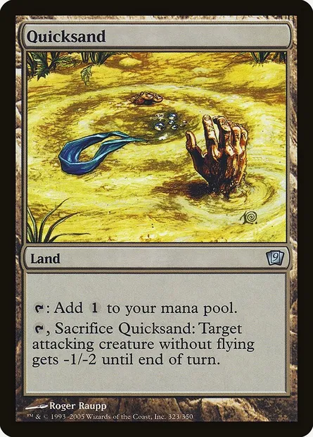 Sables mouvants, carte Magic 9ED 323★ — extension Neuvième Edition