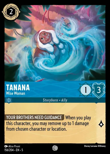 Tanana - Wise Woman, Disney Lorcana card CH5-156 — Shimmering Skies set