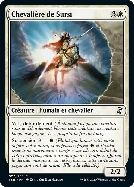 Chevalière de Sursi, carte Magic TSR 22 — extension Spirale Temporelle Remastered