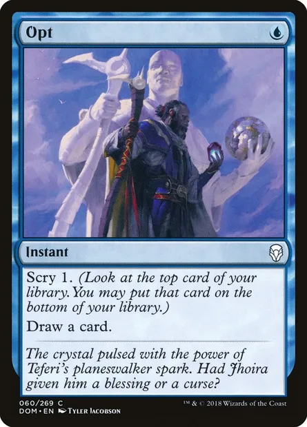 Opt, Magic card DOM 60 — Dominaria set