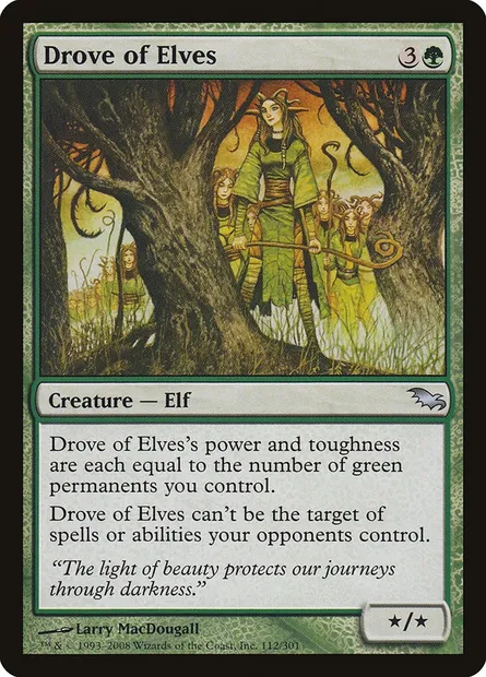 Drove of Elves, Magic card SHM 112 — Shadowmoor set