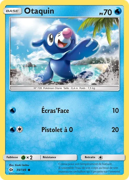Otaquin, carte Pokémon SUM 39 — extension Soleil et Lune