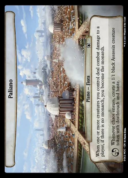 Paliano, Magic card MOC 62 — March of the Machine Commander set
