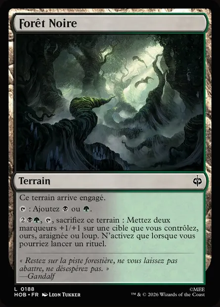 Forêt Noire, carte Magic HOB 188 — extension The Hobbit