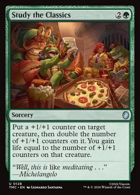 Study the Classics, Magic card TMC 128 — Teenage Mutant Ninja Turtles Eternal set