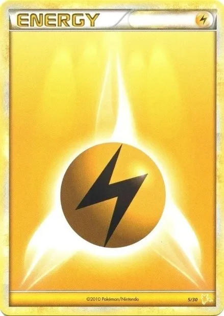 Lightning Energy, Pokémon card TK4R 005 — HS Trainer Kit (Raichu) set