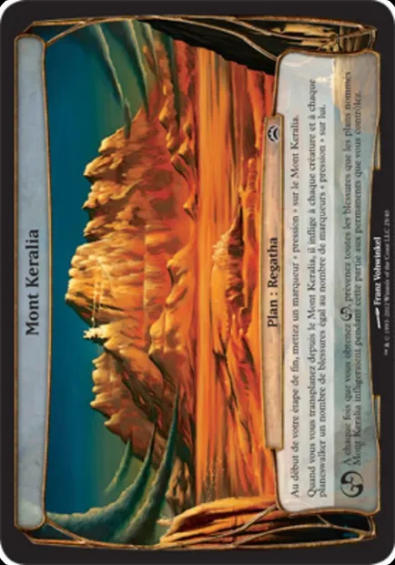 Mont Keralia, carte Magic OPC2 25 — extension Planechase 2012 Planes