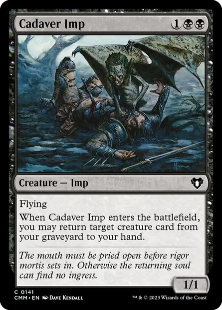 Cadaver Imp, Magic card CMM 141 — Commander Masters set