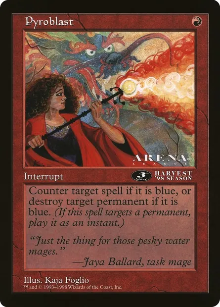 Pyrosalve, carte Magic OLEP 54 — extension Oversized League Prizes