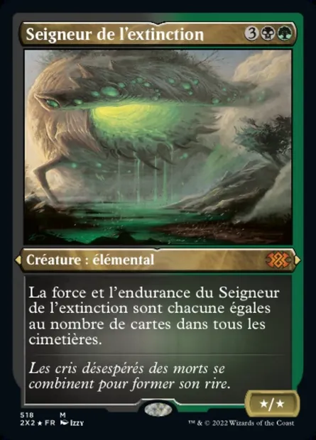 Seigneur de l'extinction, carte Magic 2X2 518 — extension Double Masters 2022
