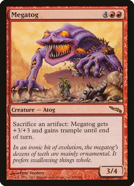 Mégatog, carte Magic MRD 100 — extension Mirrodin