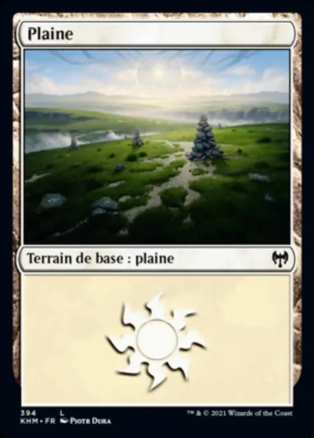 Plaine, carte Magic KHM 394 — extension Kaldheim