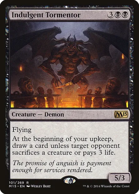 Indulgent Tormentor, Magic card M15 101 — Magic 2015 set