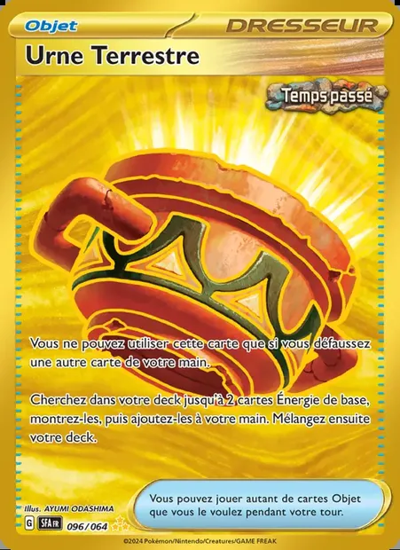 Urne Terrestre, carte Pokémon SFA 096 — extension Fable Nébuleuse