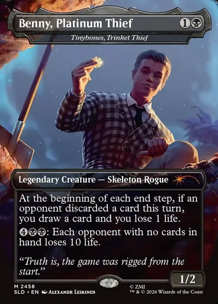 Tinybones, Trinket Thief, Magic card SLD 2458 — Secret Lair Drop set