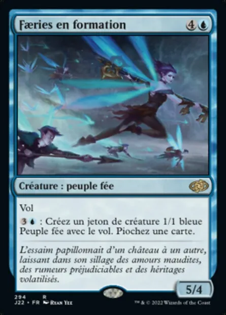 Faeries en formation, carte Magic J22 294 — extension Jumpstart 2022