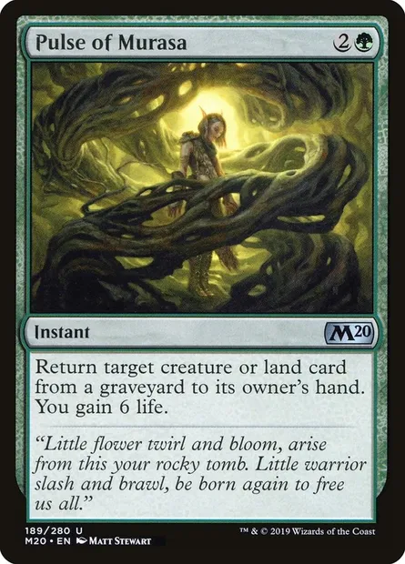 Pulse of Murasa, Magic card M20 189 — Core Set 2020 set