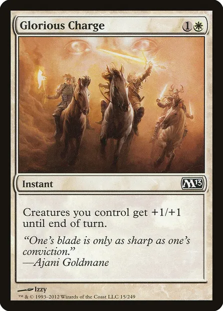 Glorious Charge, Magic card M13 15 — Magic 2013 set