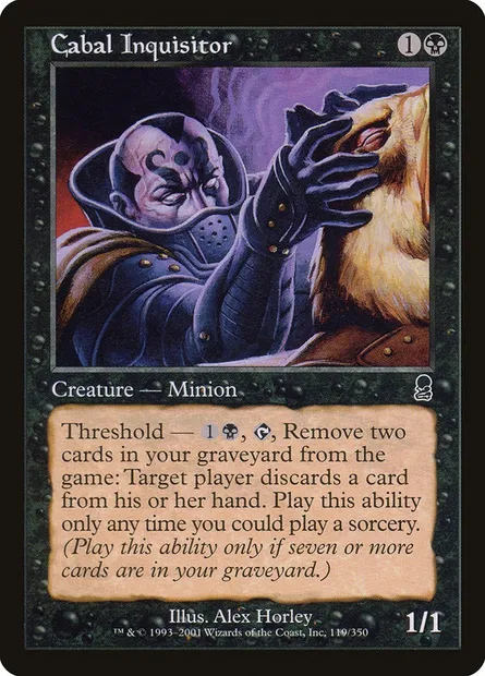 Cabal Inquisitor, Magic card ODY 119 — Odyssey set