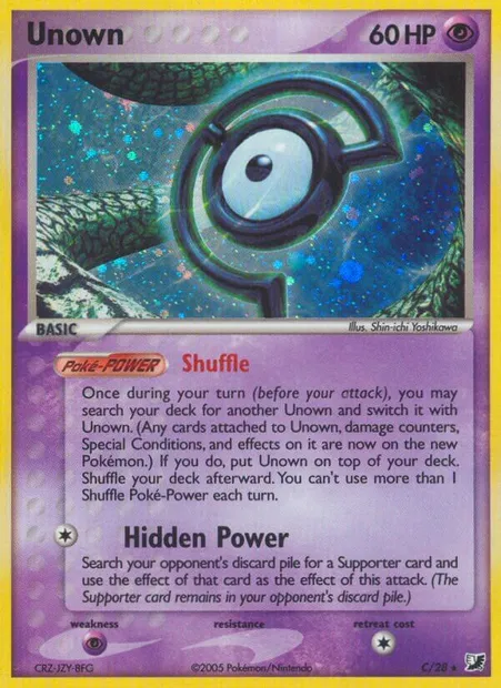 Zarbi, carte Pokémon EXU C — extension EX Forces Cachées Collection Zarbi