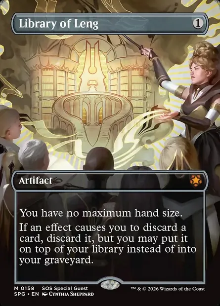 Library of Leng, Magic card SPG 158 — Special Guests set