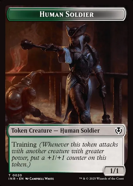 Human Soldier, carte Magic TINR 20 — extension Innistrad Remastered Tokens