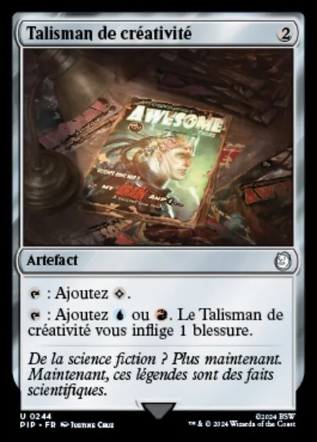 Talisman de créativité, carte Magic PIP 244 — extension Fallout