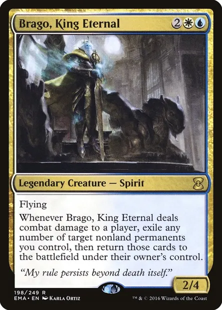 Brago, roi éternel, carte Magic EMA 198 — extension Eternal Masters