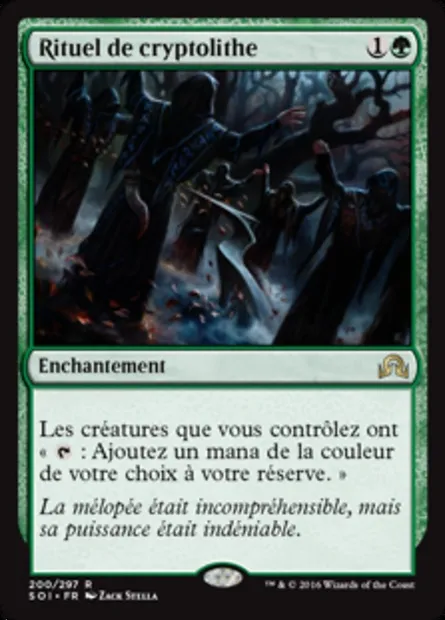 Rituel de cryptolithe, carte Magic SOI 200 — extension Ténèbres sur Innistrad