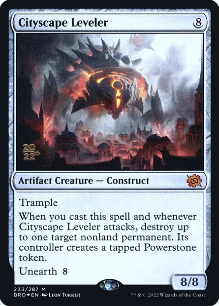 Cityscape Leveler, Magic card PBRO 233s — The Brothers' War Promos set