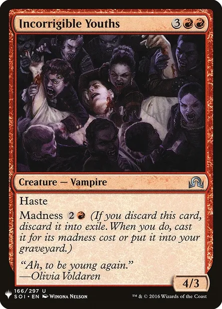 Incorrigible Youths, Magic card PLST SOI-166 — The List set