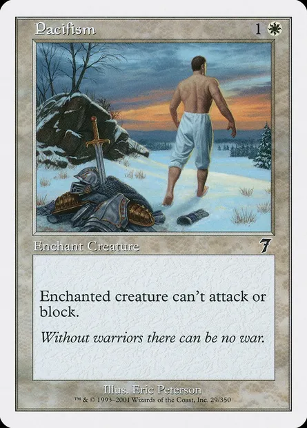 Pacifism, Magic card 7ED 29 — Seventh Edition set