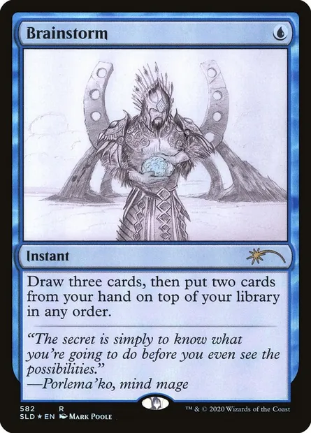 Brainstorm, Magic card SLD 582 — Secret Lair Drop set