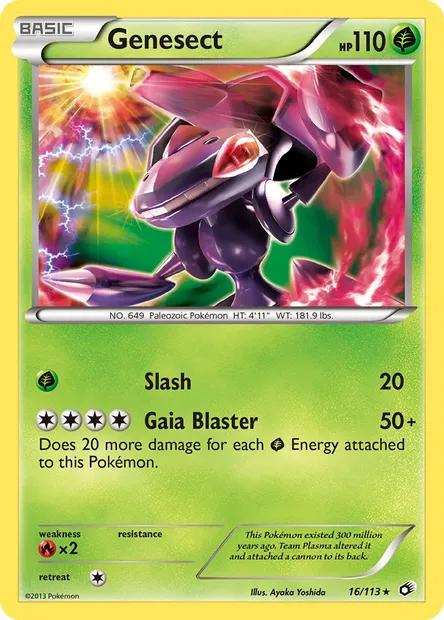 Genesect, Pokémon card LTR 16 — Legendary Treasures set