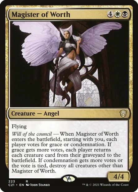 Magister of Worth, Magic card C21 223 — Commander 2021 set