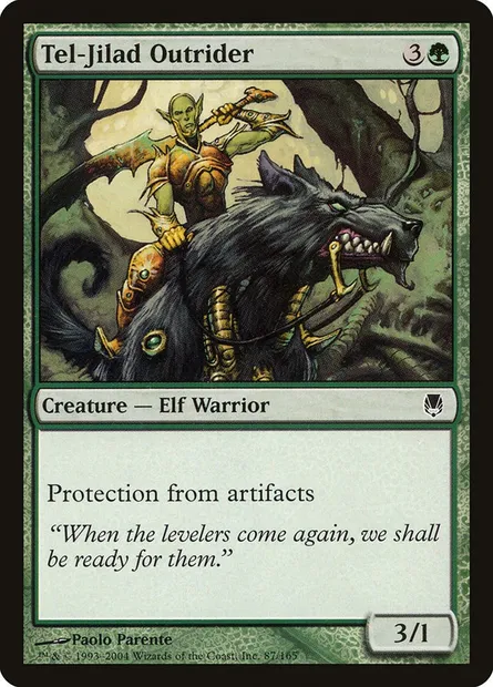 Tel-Jilad Outrider, Magic card DST 87 — Darksteel set