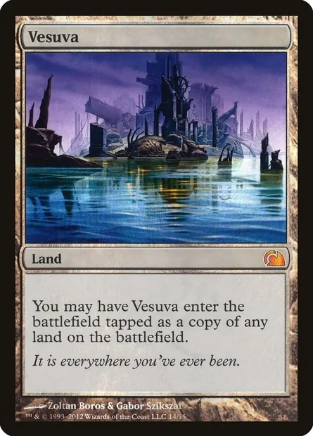 Vésuva, carte Magic V12 14 — extension From the Vault: Realms